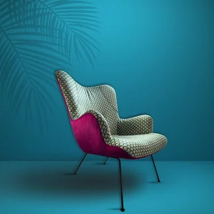 Fotel aksamitny Massimo Jazz , unikatowy, we wzory, boho - Fotele Fotel aksamitny Massimo Jazz , unikatowy, we wzory, boho - Fotele - miniaturka - grafika 1