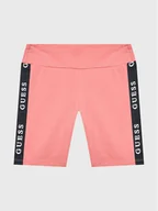 Spodenki damskie - Guess Szorty sportowe J3RD14 KABR0 Różowy Slim Fit - miniaturka - grafika 1