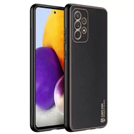 Etui i futerały do telefonów - Dux Ducis Yolo eleganckie etui pokrowiec ze skóry ekologicznej Samsung Galaxy A72 4G czarny - miniaturka - grafika 1