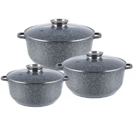 Zestawy garnków i patelni - Zestaw Garnków ZILNER ZL-7056, 3 elementy - miniaturka - grafika 1