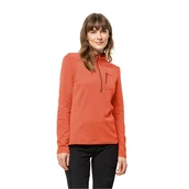 Bluzy damskie - Damska bluza polarowa Jack Wolfskin KOLBENBERG HZ W guave - XS - miniaturka - grafika 1