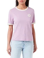 Koszulki i topy damskie - Lee Koszulka damska Shrunken Graphic Tee T-Shirt, Plum, X-Small, śliwka, XS - miniaturka - grafika 1