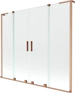 Parawany nawannowe - Mexen Velar L Duo parawan nawannowy 2-skrzydłowy rozsuwany 200 x 150 cm, transparent, miedź szczotkowana - 896-200-003-02-65 - miniaturka - grafika 1