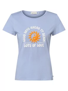 Tom Tailor Denim - T-shirt damski, niebieski - Koszulki i topy damskie - miniaturka - grafika 1