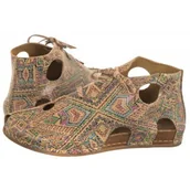 Sandały damskie - Buty Rude Wzory 03426-10/00-6 (MA1172-a) Maciejka - miniaturka - grafika 1