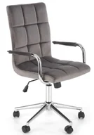 Krzesła obrotowe dla dzieci - Szary młodzieżowy fotel do biurka obrotowy Z6-G25 - miniaturka - grafika 1