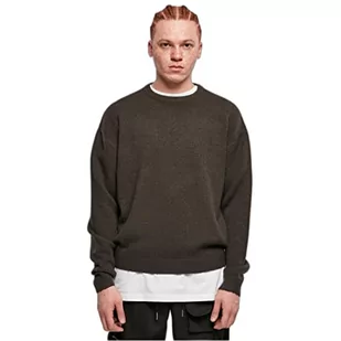 Urban Classics Bluza męska Oversized Chunky Sweater, Blackbird, S - Bluzy męskie - miniaturka - grafika 1