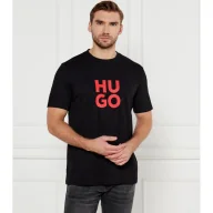Koszulki męskie - HUGO T-shirt Daltorip Regular Fit - miniaturka - grafika 1