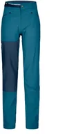 Spodnie sportowe damskie - Spodnie softshell damskie Ortovox Brenta Pants - petrol blue rozmiar: L - miniaturka - grafika 1