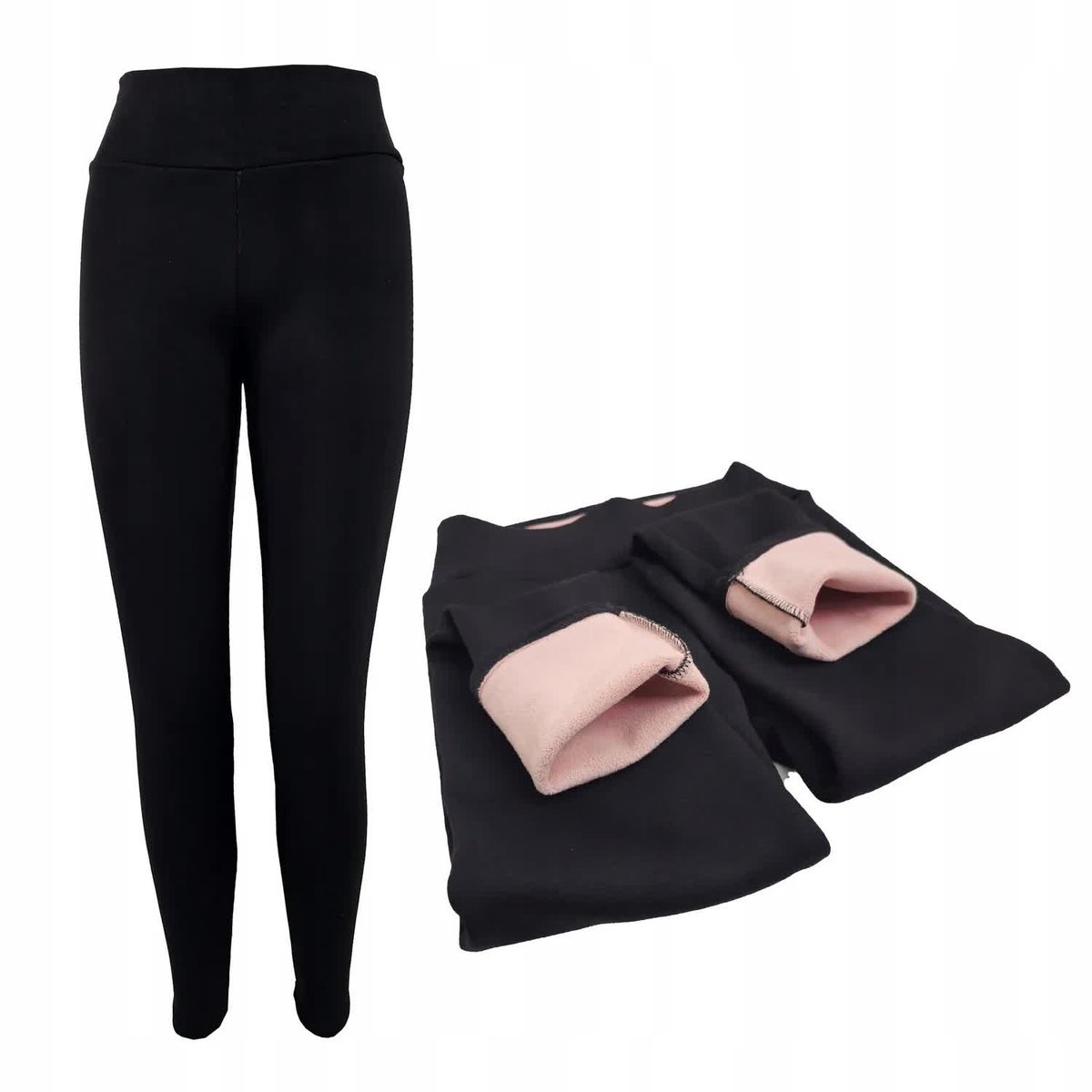 LEGGINSY OCIEPLANE LEGINSY ZIMOWE CIEPŁE MODELUJĄCE WYSZCZUPLAJĄCE 5XL/6XL
