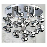 Lampy sufitowe - Przysufitowa lampa pokojowa Luvia bańki crystal chrom - miniaturka - grafika 1