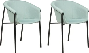 Beliani Zestaw 2 krzeseł do jadalni miętowy AMES - Krzesła - miniaturka - grafika 1