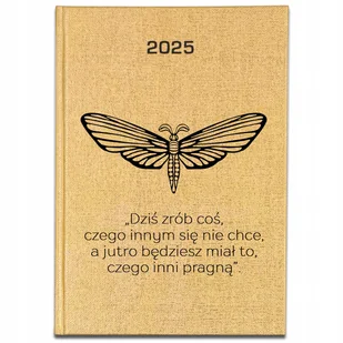 KALENDARZ 2025 ROK Złoty Książkowy DZIŚ ZRÓB COŚ CZEGO INNI NIE CHCĄ Wzory - Notesy i bloczki - miniaturka - grafika 1