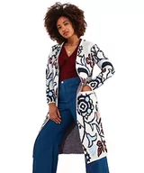Swetry damskie - Joe Browns Damski kardigan z kwiatowym nadrukiem, luźny krój, niebieski, 18, NIEBIESKI, 44 - miniaturka - grafika 1