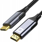 Adaptery i przejściówki - Adapter USB Co2 CO2 KABEL USB-C HDMI PRZEJŚCIÓWKA ADAPTER HUB USB TYP C DO HDMI MHL 4K 60HZ 2M - miniaturka - grafika 1