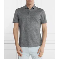 Koszule męskie - BOSS Lniane polo Press 56 | Regular Fit - miniaturka - grafika 1