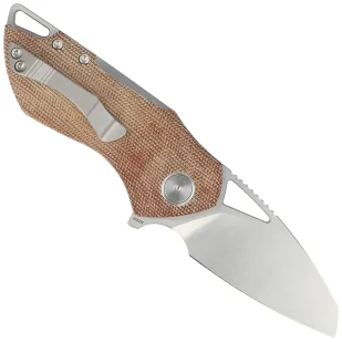 Nóż składany Bestech Riverstone Natural Canvas Micarta, Satin 154CM by Frank Grissom (BL03E) - Noże - miniaturka - grafika 3