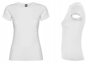 T-shirt Koszulka Damska MIĘKKA BAWEŁNA Roly JAMAICA 6627 BIAŁA XL - Koszulki i topy damskie - miniaturka - grafika 1