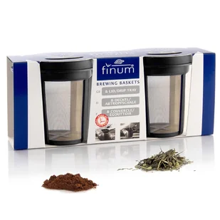 Zestaw zaparzaczy Finum Brewing Basket Set M - Czarny/czarny - Zaparzacze i kawiarki - miniaturka - grafika 1