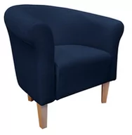 Fotele - ATOS Fotel Milo Mikrofaza 16 granatowy nogi 20 buk - miniaturka - grafika 1