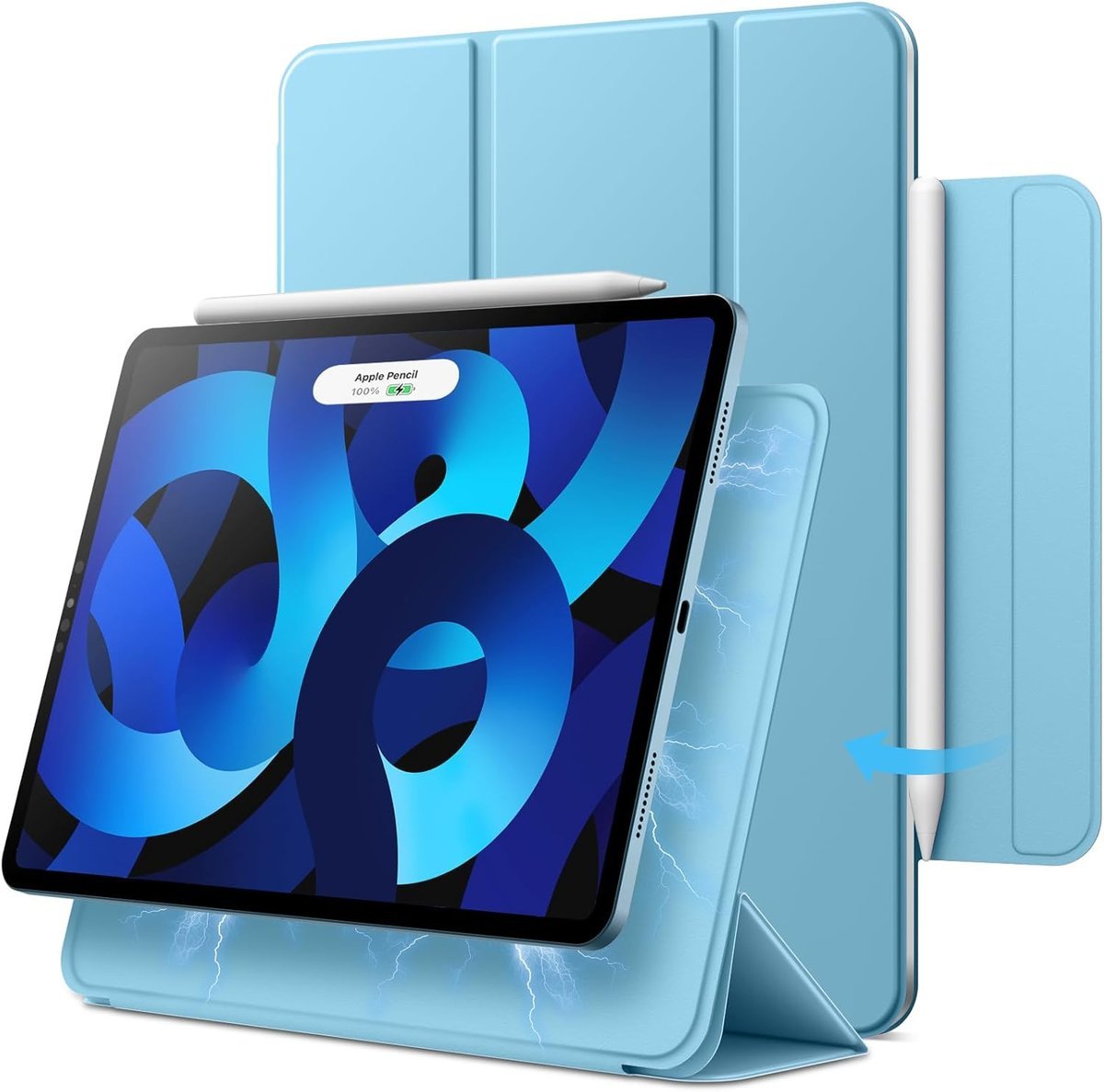 JETech Magnetic Etui dla iPad Air 11 Cala M4/M3/M2 (2026/2025/2024), iPad Air 5/4 (10,9 Cala, Model 2022/2020, 5/4 Generacja), iPad Pro 11 (2018), M..