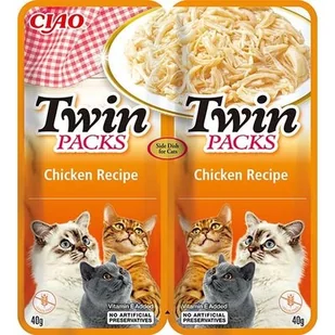 INABA CAT Twin kurczak 2x40g - Przysmaki dla kotów - miniaturka - grafika 1