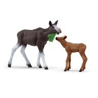 Figurki dla dzieci - Schleich, Figurka kolekcjonerska, Łoś z cielęciem, 42603 - miniaturka - grafika 1
