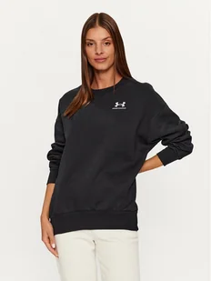 Under Armour Bluza Essential Flc Os Crew 1379475 Czarny Loose Fit - Bluzy damskie - miniaturka - grafika 1