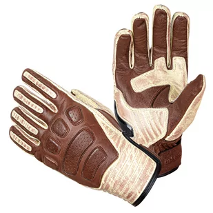 W-TEC Skórzane rękawice motocyklowe W-TEC Retro Gloves, Brązowo-beżowy, L 22201-L - Rękawice motocyklowe - miniaturka - grafika 1
