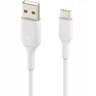 Belkin Kabel USB-C (szybkie ładowanie kabel USB-C do USB, kabel USB typu C do notebooka 10, S10, Pixel 4, iPad Pro, Nintendo Switch i więcej) 1 m, biały CAB001bt1MWH - Kable USB - miniaturka - grafika 2