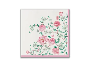 Serwetki Różowe Kwiaty - 40 cm - 50 szt. - Dekoracje i nakrycia stołu na imprezę Serwetki Różowe Kwiaty - 40 cm - 50 szt. - Dekoracje i nakrycia stołu na imprezę - miniaturka - grafika 1