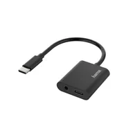 Adaptery i przejściówki - Hama USB-C USB-C+ Jack 3,5 mm z przewodem | - miniaturka - grafika 1
