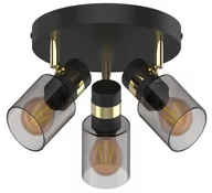 Lampy sufitowe - Asti lampa sufitowa (spot) 3-punktowa czarna/złota JP03C-SP-03R-BG.442 - miniaturka - grafika 1