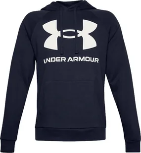 Under Armour Bluza męska Under Armour Rival Fleece Big Logo HD granatowa 1357093 410 2XL - Bluzy męskie - miniaturka - grafika 1