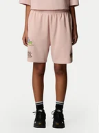 Spodenki męskie - The North Face Szorty sportowe Unisex Mountain Cleanup NF0A8C2X Różowy Relaxed Fit - miniaturka - grafika 1