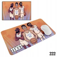 Podkładki pod mysz - PODKŁADKA POD MYSZKĘ MYSZ WZORY DO WYBORU - LAKERS NBA KOSZYKÓWKA 20x24cm - miniaturka - grafika 1