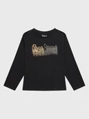 Bluzki damskie - Pepe Jeans Bluzka Beccie PG502906 Czarny Regular Fit - miniaturka - grafika 1