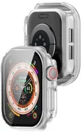 Akcesoria do smartwatchy - Bizon Etui ze szkłem do zegarka Case+Glass Watch do Apple Watch 10 46mm, przeźroczyste - miniaturka - grafika 1