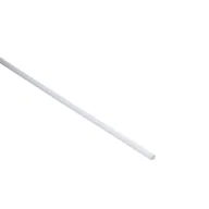 Inne materiały budowlane - Standers Profil okrągły pvc 1m 8x1 mm matowy biały - miniaturka - grafika 1