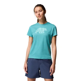 Damska Koszulka z krótkim rękawem COLUMBIA RUBY SPRINGS GRAPHIC FITTED SS 2120061330 – Turkusowy - Koszulki i topy damskie - miniaturka - grafika 1