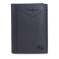 Portfele - Pepe Jeans Pionowy portfel z portmonetką niebieski 8,5 x 11,5 x 1 cm Skóra by Joumma Bags, Niebieski, Talla única, Pionowy portfel z portfelem - miniaturka - grafika 1