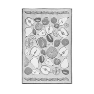 Ściereczki, gąbki, czyściki - Ściereczka kuchenna Owoce 60 x 50 Srebrny Bawełna TEXPOL - miniaturka - grafika 1