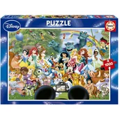 Puzzle - Educa 1000 EL. Cudowny świat Disneya WZEDUT0ULD28282 - miniaturka - grafika 1