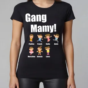 Gang mamy - koszulka damska - Koszulki i topy damskie Gang mamy - koszulka damska - Koszulki i topy damskie - miniaturka - grafika 1