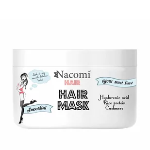 Nacomi Maska wygładzająco-nawilżająca do włosów 200ml 39358-uniw - Maski do włosów - miniaturka - grafika 1