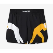 Spodnie sportowe męskie - MANTO Spodenki Treningowe Logo Black - miniaturka - grafika 1