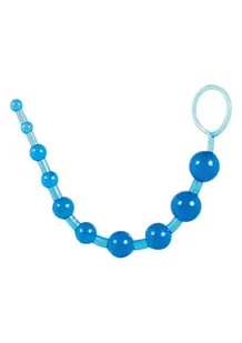 ToyJoy Thai Toy Beads Blue - Koraliki analne, niebieskie - Kulki analne - miniaturka - grafika 1