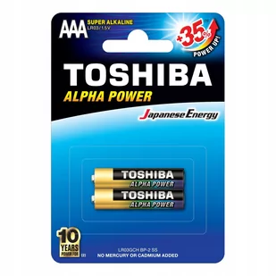 Toshiba Bateria Alpha Power AAA R03 2szt 292756 - Ładowarki i akumulatory - miniaturka - grafika 1