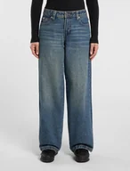 Spodnie damskie - jeans donna dickies mechanic w - dk0a87nml231 khaki tinted blue - miniaturka - grafika 1