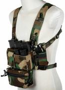 Odzież taktyczna i umundurowanie - Kamizelka taktyczna PEW Tactical Chest Rig MK4 - Woodland (PEW-18-033963) G - miniaturka - grafika 1
